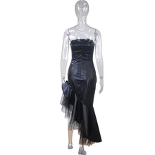 Load image into Gallery viewer, Baddie K PU Leather Dress | Bold & Chic Look