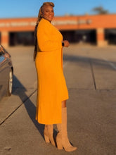 Load image into Gallery viewer, Monday Ann Yellow Sweater Dress | Cozy and Stylish Fashion
