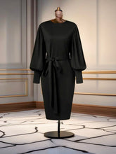 Load image into Gallery viewer, Midnight Ann Black Dress | Elegant and Timeless Dress
