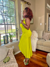 Load image into Gallery viewer, Astounding Ann Halter Top Green Dress | Chic &amp; Elegant
