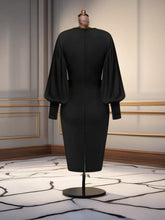 Load image into Gallery viewer, Midnight Ann Black Dress | Elegant and Timeless Dress
