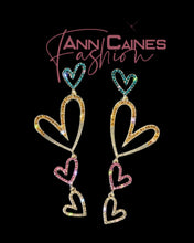 Load image into Gallery viewer, Dangling Hearts Earrings | Romantic &amp; Stylish Jewelry

