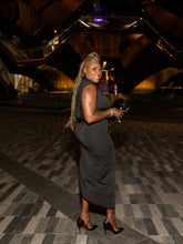 Load image into Gallery viewer, Black Modest Dress | Stylish and Elegant Fashion

