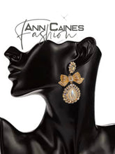 Load image into Gallery viewer, Pear Bow Earrings | Elegant and Charming Jewelry
