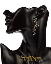Load image into Gallery viewer, Dangling Hearts Earrings | Romantic &amp; Stylish Jewelry
