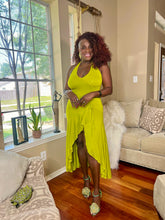 Load image into Gallery viewer, Astounding Ann Halter Top Green Dress | Chic &amp; Elegant
