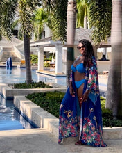 Load image into Gallery viewer, Lavish Ann Floral Cover-Up Kaftan | Elegant and Versatile Style
