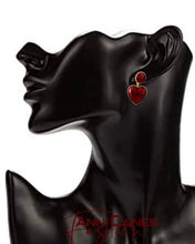 Load image into Gallery viewer, Red Heart Earrings | Bold and Romantic Jewelry
