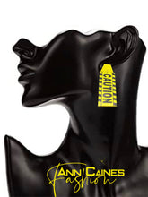 Load image into Gallery viewer, Yellow C Earrings | Bold &amp; Elegant Jewelry
