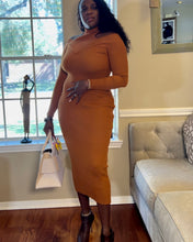 Load image into Gallery viewer, Falling Ann Off-Shoulder Sweater Dress | Cozy &amp; Stylish
