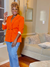 Load image into Gallery viewer, Blazed Ann Double-Breasted Lined Blazer | Classic &amp; Stylish
