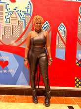 Load image into Gallery viewer, Ann Nitecap Vegan Leather Dress | Stylish &amp; Sustainable
