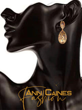 Load image into Gallery viewer, Jeweled Oval Earrings | Elegant and Timeless Jewelry
