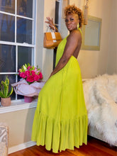 Load image into Gallery viewer, Sweet Lemon/Rose Ann Halter Maxi Dress | Elegant &amp; Flattering
