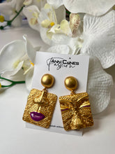 Load image into Gallery viewer, Vintage Square Earrings | Elegant &amp; Timeless Accessory

