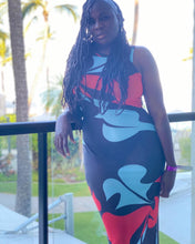 Load image into Gallery viewer, Bombshell Betts Sheer Maxi Dress | Bold &amp; Sexy Design
