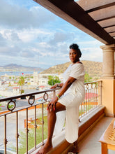 Load image into Gallery viewer, Merry Merle White Dress | Elegant and Timeless Dress
