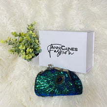 Load image into Gallery viewer, Peacock Clutch | Elegant and Vibrant Evening Accessory
