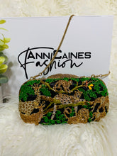 Load image into Gallery viewer, Rain Forest Crystal Purse | Elegant and Unique Handbag
