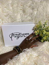 Load image into Gallery viewer, Snake Stone Bangle | Black &amp; Gold Stylish Accessory
