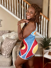 Load image into Gallery viewer, Swirl Ann Vibrant Color Dress | Bold &amp; Stylish Look
