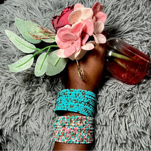 Load image into Gallery viewer, Broad Beaded Bangle | Bold &amp; Stylish Accessory
