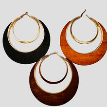 Load image into Gallery viewer, Hoop-Wooden Earrings | Chic and Natural Style Jewelry
