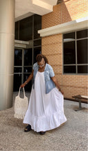 Load image into Gallery viewer, Blooming Rose White Maxi Dress | Elegant &amp; Timeless
