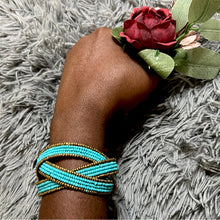Load image into Gallery viewer, Intertwined Beaded Bangle | Elegant and Trendy Jewelry
