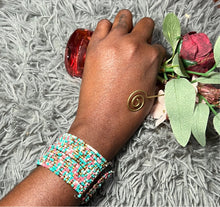 Load image into Gallery viewer, Broad Beaded Bangle | Bold &amp; Stylish Accessory
